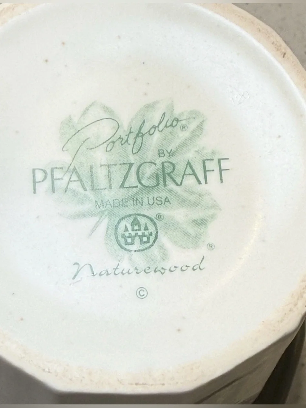 Pfaltzgraff Naturewood Utensil Holder Bird House Vintage Jar Vase Retired